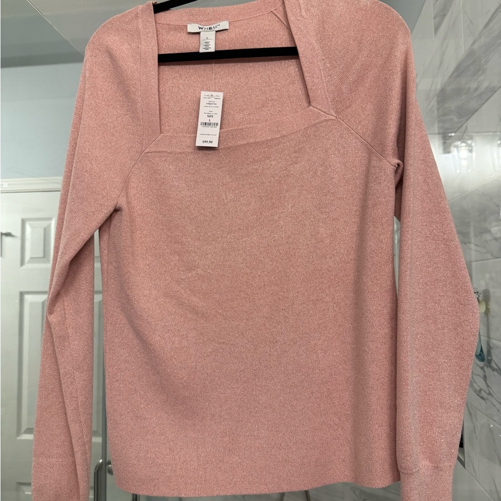 Pink Long Sleeve Sweater
